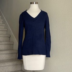 Banana Republic Filpucci Sz M Pullover Back Button, Navy Sweater